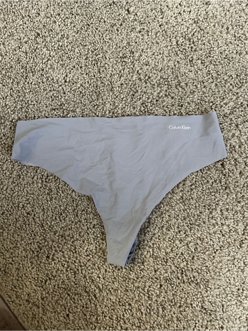 NWOT Calvin Klein grey logo thong